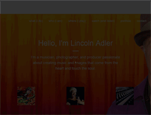 Tablet Screenshot of lincolnadler.com